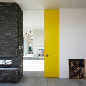 door is focal point of room